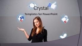  Presentation with juggling - Cool new slide deck with standing and juggling with social backdrop and a  colored foreground