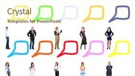  Presentation with nursing teamwork - Audience pleasing PPT theme consisting of standing and talking common teamwork backdrop and a cream colored foreground