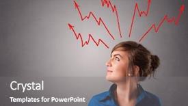  Presentation with arrows - Slide deck enhanced with standing and thinking with arrow background and a gray colored foreground