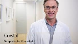  Presentation with lobby - Colorful slide deck enhanced with standing at lobby in dental backdrop and a soft green colored foreground