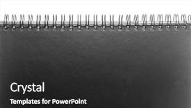  Presentation with space - Cool new slide deck with standing blank calendar with empty backdrop and a  colored foreground