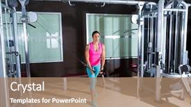  Presentation with drosophila melanogaster a fruit fly - Slides featuring standing cable crossover fly pulley background and a coral colored foreground