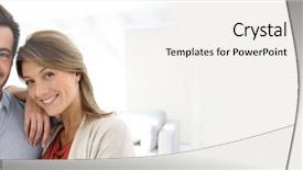  Presentation with home - Amazing theme having standing in contemporary home template backdrop and a white colored foreground