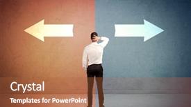  Presentation with octagon two mma fighters standing - Beautiful PPT layouts featuring standing in front of two backdrop and a red colored foreground