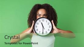  Presentation with cheerful - Amazing theme having cheerful young african woman wearing backdrop and a seafoam green colored foreground