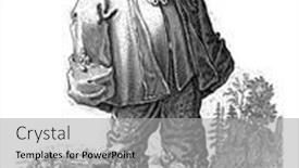  Presentation with landscape - Colorful presentation theme enhanced with standing-man-in-a-landscape backdrop and a light gray colored foreground