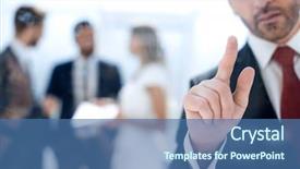  Presentation with boar - Audience pleasing presentation theme consisting of standing near a transparent boar backdrop and a ocean colored foreground