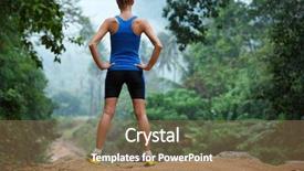  Presentation with rural road - Audience pleasing PPT layouts consisting of standing on a rural road backdrop and a coral colored foreground