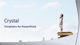  Presentation with baby animals - Amazing PPT theme having standing on pile of book backdrop and a  colored foreground