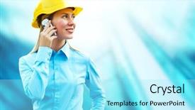  Presentation with architect - Audience pleasing slide deck consisting of standing on the building background backdrop and a arctic colored foreground