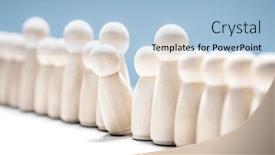  Presentation with crowd - Presentation consisting of standing-out-from-the-crowd background and a  colored foreground