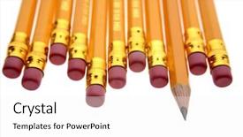  Presentation with crowd - Amazing presentation theme having standing-out-from-the-crowd backdrop and a white colored foreground