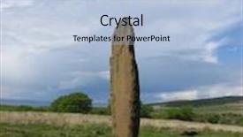  Presentation with scotland - Colorful presentation theme enhanced with standing stone isle of arran scotland backdrop and a light blue colored foreground