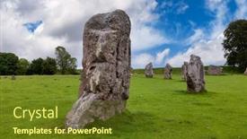  Presentation with southwest - Presentation theme having standing-stones-at-avebury-wiltshire background and a tawny brown colored foreground