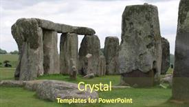  Presentation with stonehenge - Cool new PPT layouts with standing stones of stonehenge backdrop and a tawny brown colored foreground