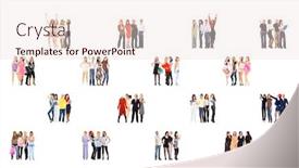  Presentation with together - PPT layouts enhanced with standing-together-business-picture background and a lemonade colored foreground