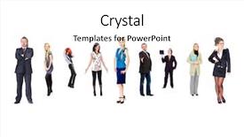  Presentation with order - Presentation theme having standing together people order background and a white colored foreground