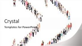  Presentation with company - Amazing slides having standing together united company backdrop and a white colored foreground