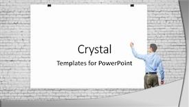  Presentation with businessman standing on maze - PPT layouts with teaching strategy - image of businessman standing background and a white colored foreground