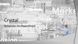  Presentation with words back to school - Beautiful PPT layouts featuring standing with back and writing backdrop and a light gray colored foreground