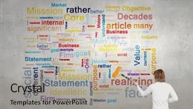  Presentation with writing - Theme with standing with back and writing background and a  colored foreground