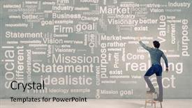  Presentation with words back to school - Slide deck featuring standing with back and writing background and a light gray colored foreground