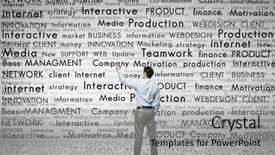  Presentation with words back to school - Colorful presentation design enhanced with standing with back and writing backdrop and a light gray colored foreground