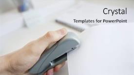  Presentation with dry pineapple close up many - Amazing theme having staple - close-up of man's hand stapling backdrop and a  colored foreground