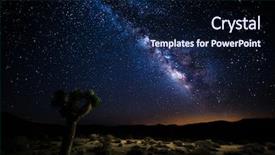  Presentation with death - Colorful slide set enhanced with star - death valley under the milky backdrop and a navy blue colored foreground