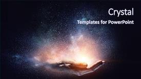  Presentation with palm - Audience pleasing slide set consisting of star - magic light in palm backdrop and a wine colored foreground