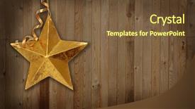  Presentation with country western - Amazing presentation theme having star against a wooden country backdrop and a tawny brown colored foreground