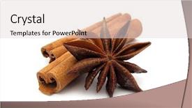  Presentation with cinnamon - Presentation having any - star anise and cinnamon beer background and a light gray colored foreground