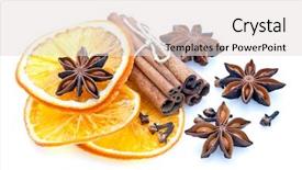  Presentation with christmas baking - Cool new presentation theme with star anise cinnamon sticks cloves backdrop and a light gray colored foreground