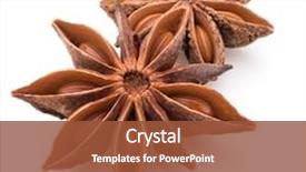  Presentation with seeds - Slides enhanced with star anise spice fruits background and a tawny brown colored foreground