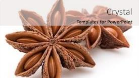  Presentation with star - Beautiful slide set featuring star-anise-spice-fruits backdrop and a lemonade colored foreground
