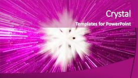  Presentation with star burst - Presentation featuring star burst - colorful pink snow flake explosion background and a purple colored foreground