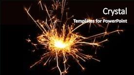  Presentation with star burst - Amazing theme having star burst - fireworks explode backdrop and a wine colored foreground