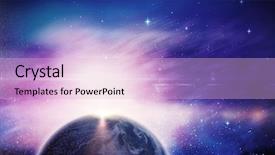  Presentation with star burst - Slide deck enhanced with star burst - globe of earth against splashing background and a lemonade colored foreground