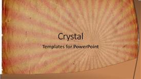  Presentation with old paper - Presentation theme featuring star burst - grunge old paper texture background background and a coral colored foreground