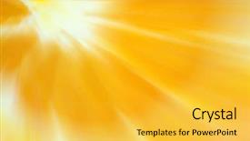  Presentation with star burst - Theme consisting of star burst - orange as a background background and a yellow colored foreground