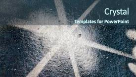  Presentation with fade blue painted red white - Presentation design featuring star burst - white painted srar busts background and a ocean colored foreground