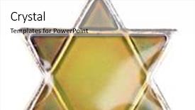  Presentation with david star - Cool new presentation design with star-david-pendant-isolated backdrop and a white colored foreground