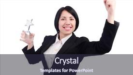  Presentation with brown sugar isolated on white - Slide set with star employee - young businesswoman isolated background and a wine colored foreground