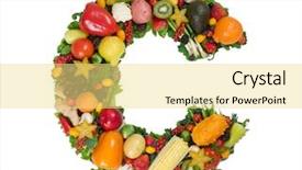  Presentation with alphabet - Amazing slide set having vitamin c - alphabet of health - c backdrop and a yellow colored foreground