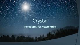  Presentation with christmas jesus christ - PPT layouts with dark blue stars glitter - star indicates the christmas background and a ocean colored foreground