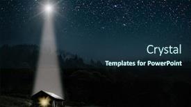  Presentation with christmas jesus christ - Slide set enhanced with star indicates the christmas of jesus christ background and a navy blue colored foreground