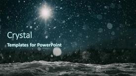  Presentation with christmas jesus christ - Colorful slides enhanced with star-indicates-the-christmas backdrop and a ocean colored foreground