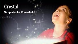  Presentation with gifs christmas - Colorful presentation theme enhanced with star light - little girl opening a magical backdrop and a black colored foreground
