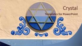  Presentation with david star - Theme featuring star of david background and a lemonade colored foreground