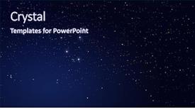  Presentation with star - Beautiful PPT theme featuring star on the dark backdrop and a navy blue colored foreground